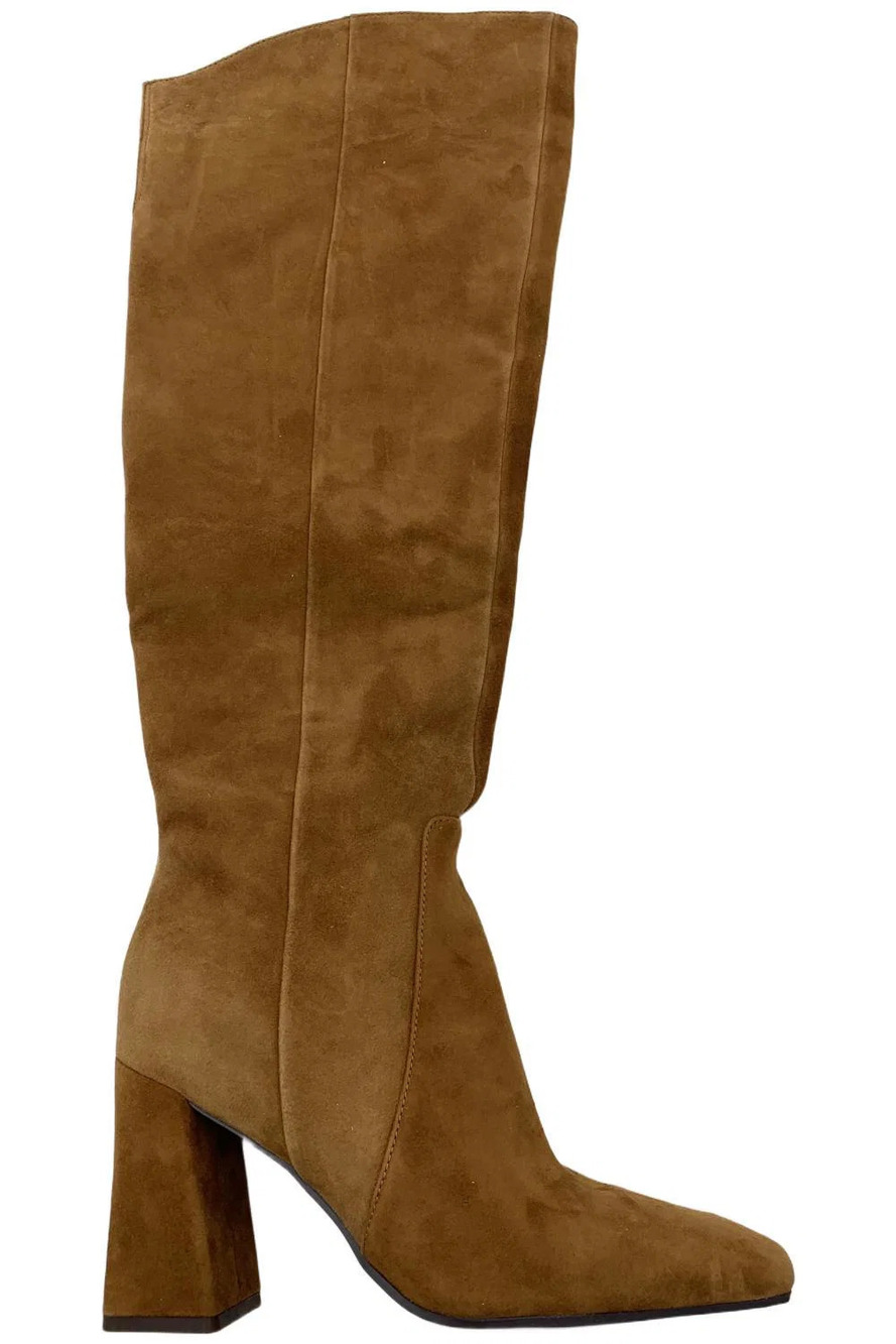 Naturalizer Women's Medium Calf Lyric Boots Suede Dk Chestnut - Medium